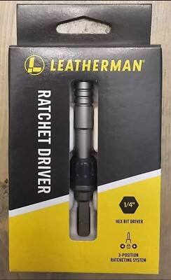 Leatherman Ratchet Driver 1/4 Hex Bit 931030 BRAND NEW IN BOX FREE SHIPPING   