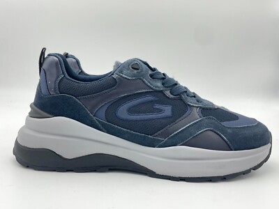 ALBERTO GUARDIANI men's sneakers shoes agm318404 fab. blue blue