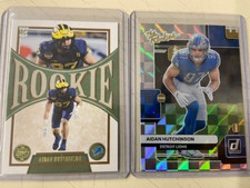LOT OF 2 2022 Panini Legacy Football AND THE ROOKIES Aiden Hutchinson # 148 RC