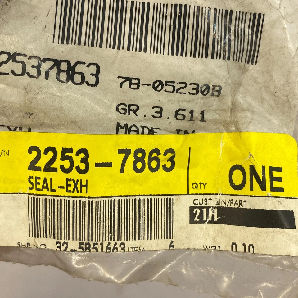 Уплотнение трубы выпускного коллектора подлинное GM 22537863 - Изображение 2 из 4