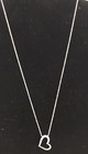 925 Sterling Silver & CZ Heart Necklace Pendant