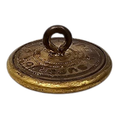 Fire Department FD Uniform Brass Coat Button Vintage Antique Superior Quality - Picture 10 of 12