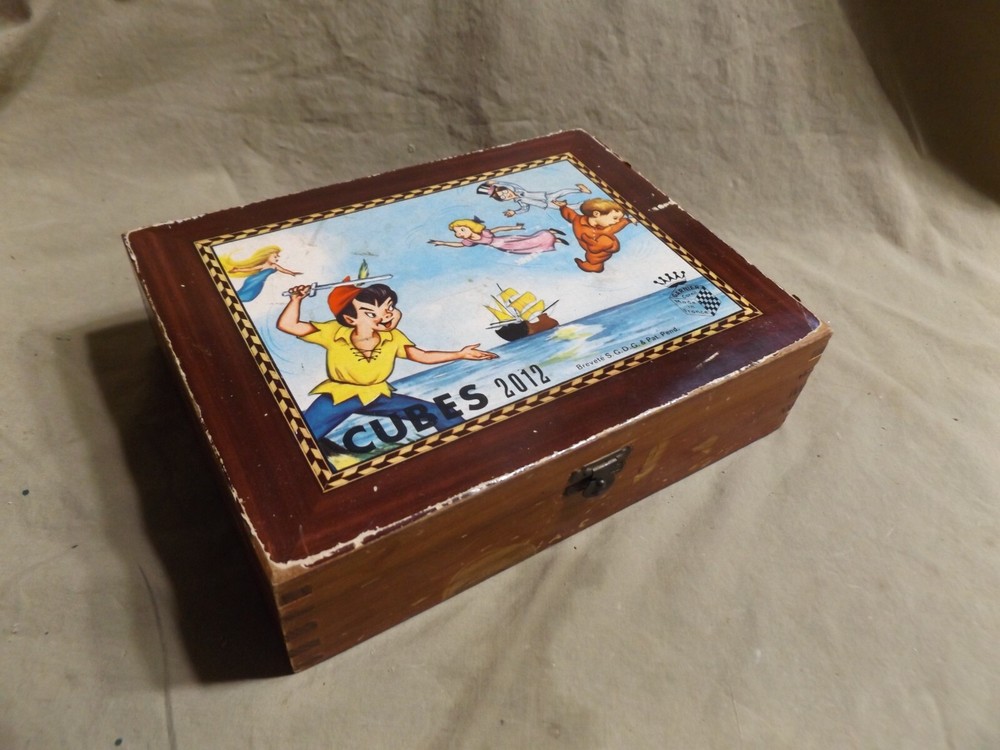 Vintage Puzzle Toy Box Peter Pan Cinderella Sleeping Beauty Red Riding Hood