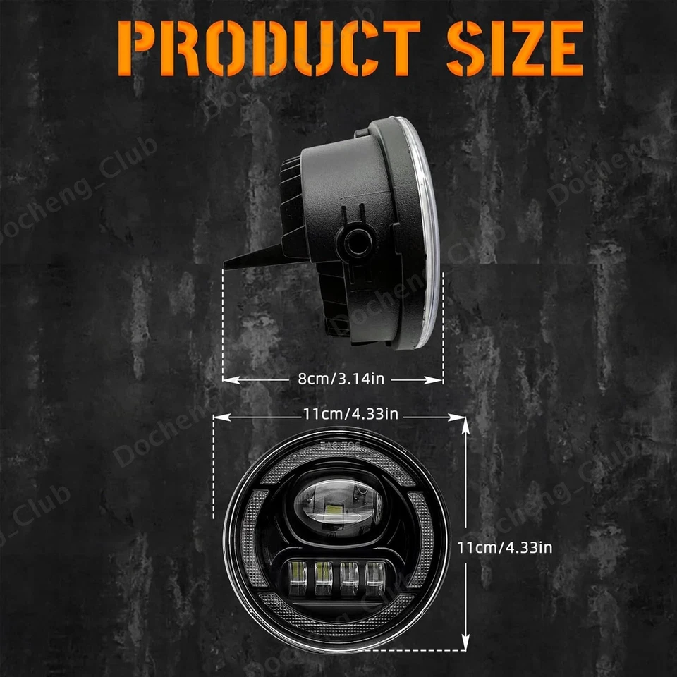 Luces antiniebla LED para Ford F150 F-150 2006-2014 luces de parachoques delanteras + DRL + cableado Foto 2 de 4