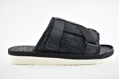 Dior Mens Alpha Sandal Black White Oblique Jacquard Logo  display picture 3