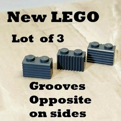 New LEGO Grooved Brick Dark Blue Gray Star Wars Speakers Stairways
