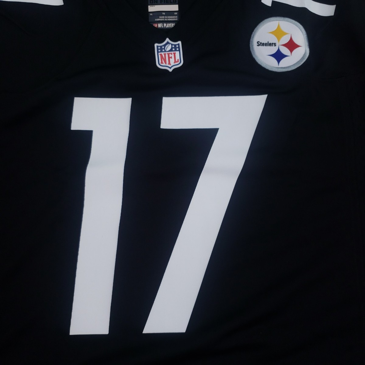 Mike Wallace Pittsburgh Steelers Jersey Mens Sz XL Black Yellow