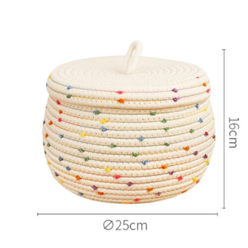 Storage Basket Wicker Basket For Living Room Woven Basket For Toys Towel Bedroom - Picture 3 of 5