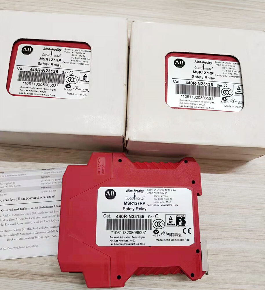 nEW IN BOX Allen Bradley MSR127RP Safety Relay 440R-N23135 nEW IN BOX Allen Bradley MSR127RP Safety Relay 440R-N23135
