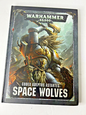 2018 Warhammer 40,000 40K Space Wolves Hardcover Book, Pre-Owned