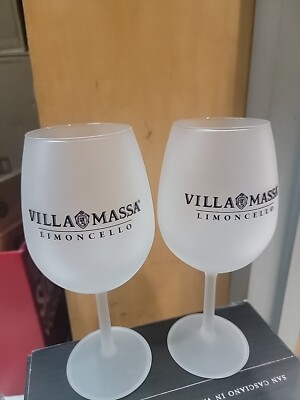 VILLA MASSA LIMONCELLO Set Of 2 Glasses BRAND NEW
