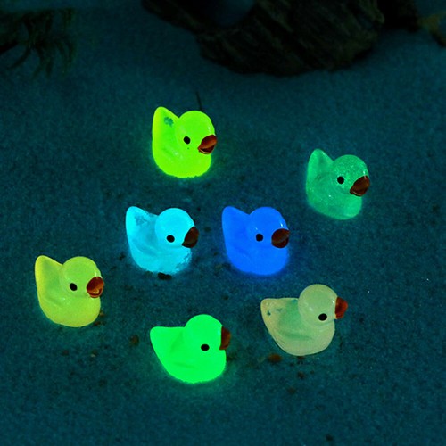 Mini Resin Ducks Luminous Tiny Ducks Miniature Duck Glow in the Dark HOT SALE TK - Picture 4 of 14