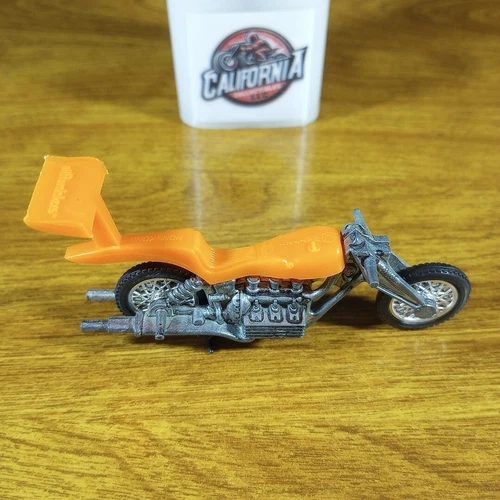 Vintage Hot Wheels RRRumblers High Tailer Orange Hong Kong 1971 Motorcycle