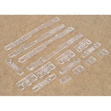 Athearn HO Window Set, Wide Vision Caboose (2...