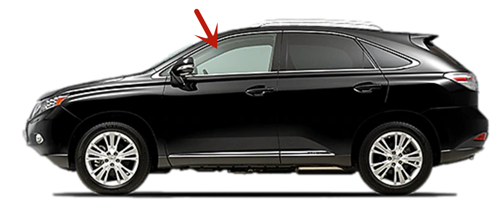 Fits 1015 Lexus RX350 RX450 Driver Side Left Front Door Window Glass