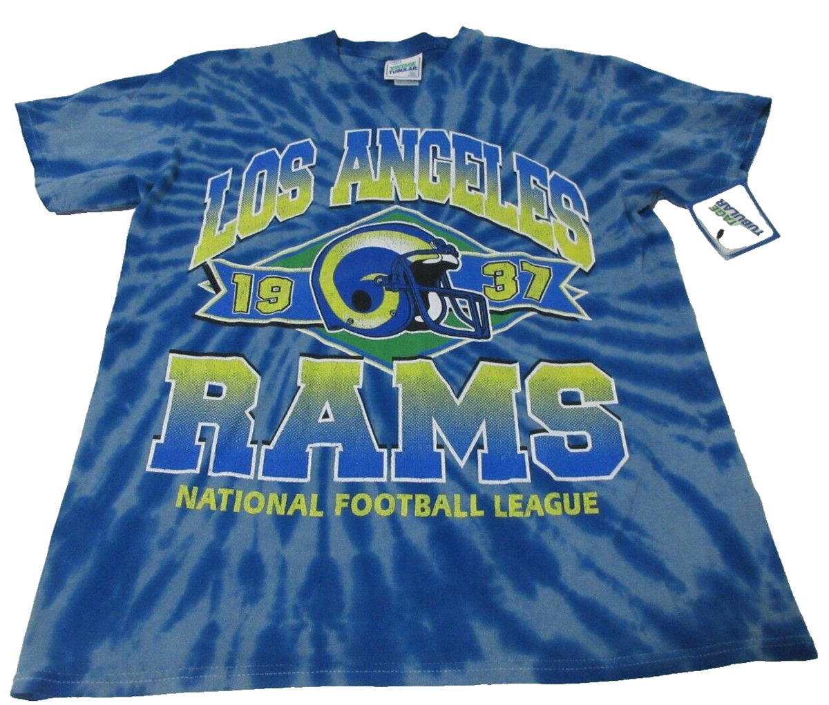 47 Vintage Tubular Adult Los Angeles Rams Legacy Cali Blue Tie Dye