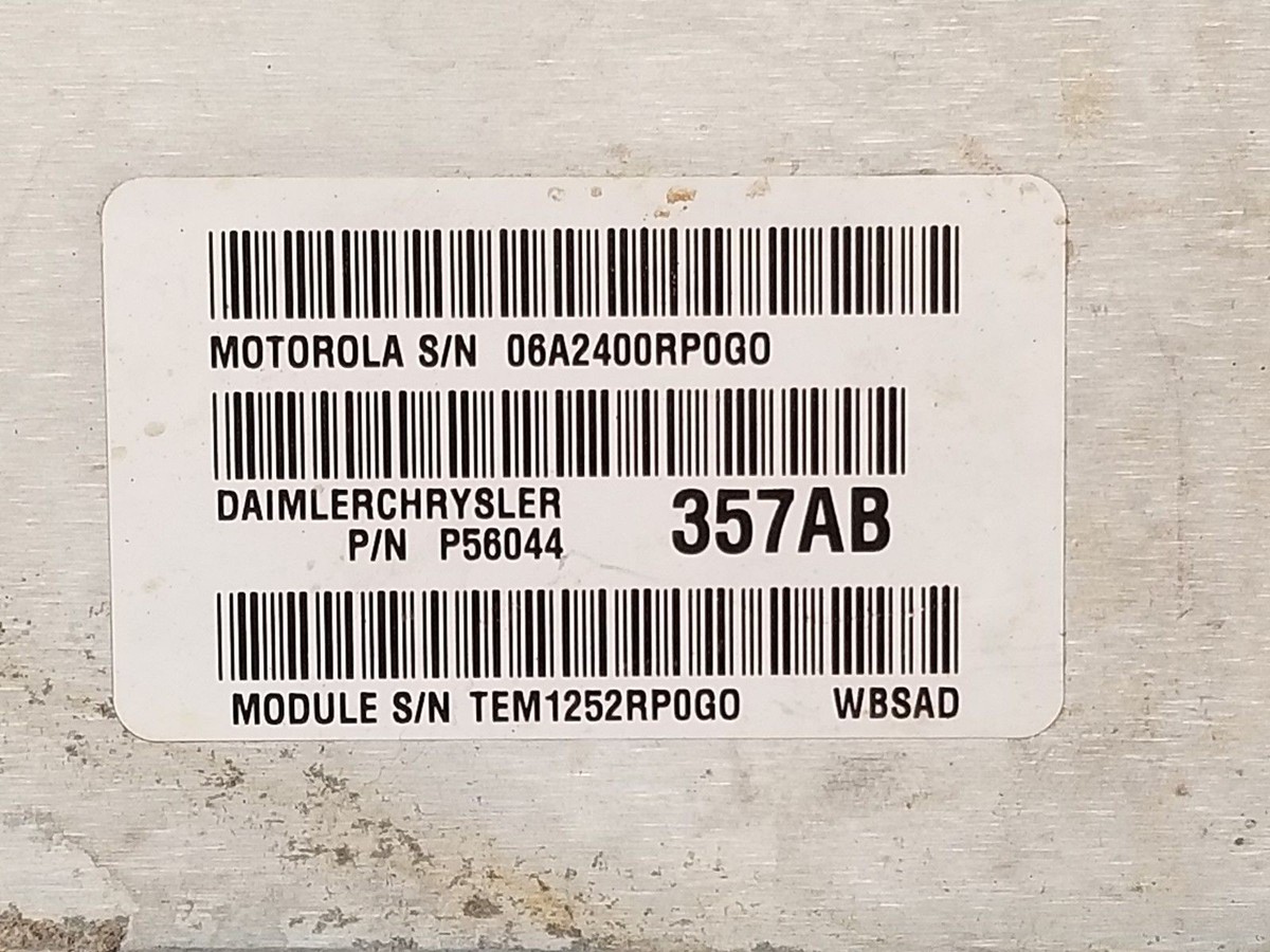 REFLASHED VIN NO SECURITY 02 JEEP GRAND CHEROKEE ECM ECU