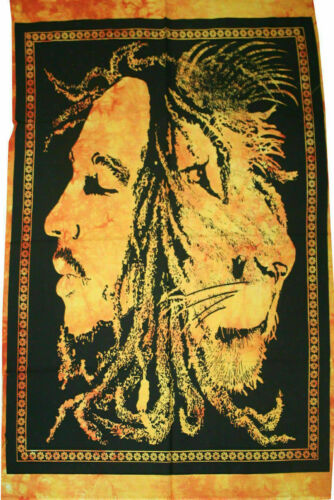 Indian Mandala Tapestry Wall Hanging Bob Marley Tapestry Psychedelic Poster Art - Picture 1 of 2
