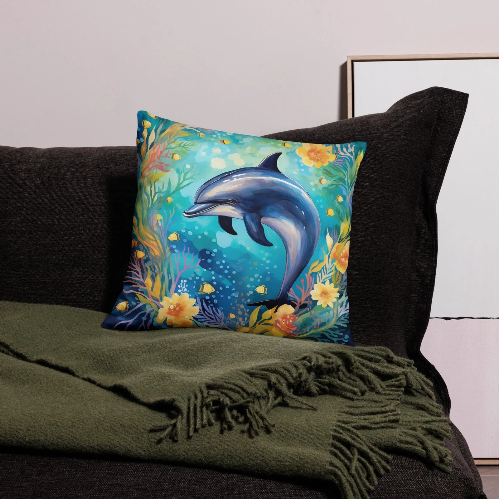 Under the sea 13 Throw Pillow Case