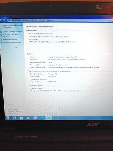Acer Aspire 7735ZG fonctionne trés bien - Afbeelding 2 van 7