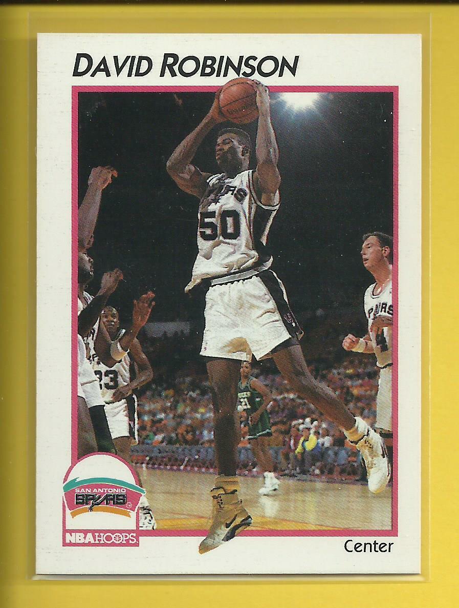 David Robinson 1991-92 NBA Hoops Card # 41 San Antonio Spurs