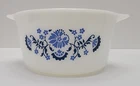 Vintage PYREX Willow Blue Floral Onion Cottage Core 1qt # 473