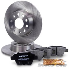 ATEC BREMSSCHEIBEN VOLL Ø272 + BREMSBELÄGE HINTEN FÜR VW BEETLE CADDY EOS GOLF 6