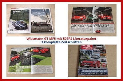 Wiesmann GT MF5 mit 507PS Literaturpaket - 3 komplette Zeitschriften