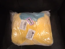 Durable Mesh Shoe Washing Bag – Yellow with Blue Zipper for Sneakers & Shoes