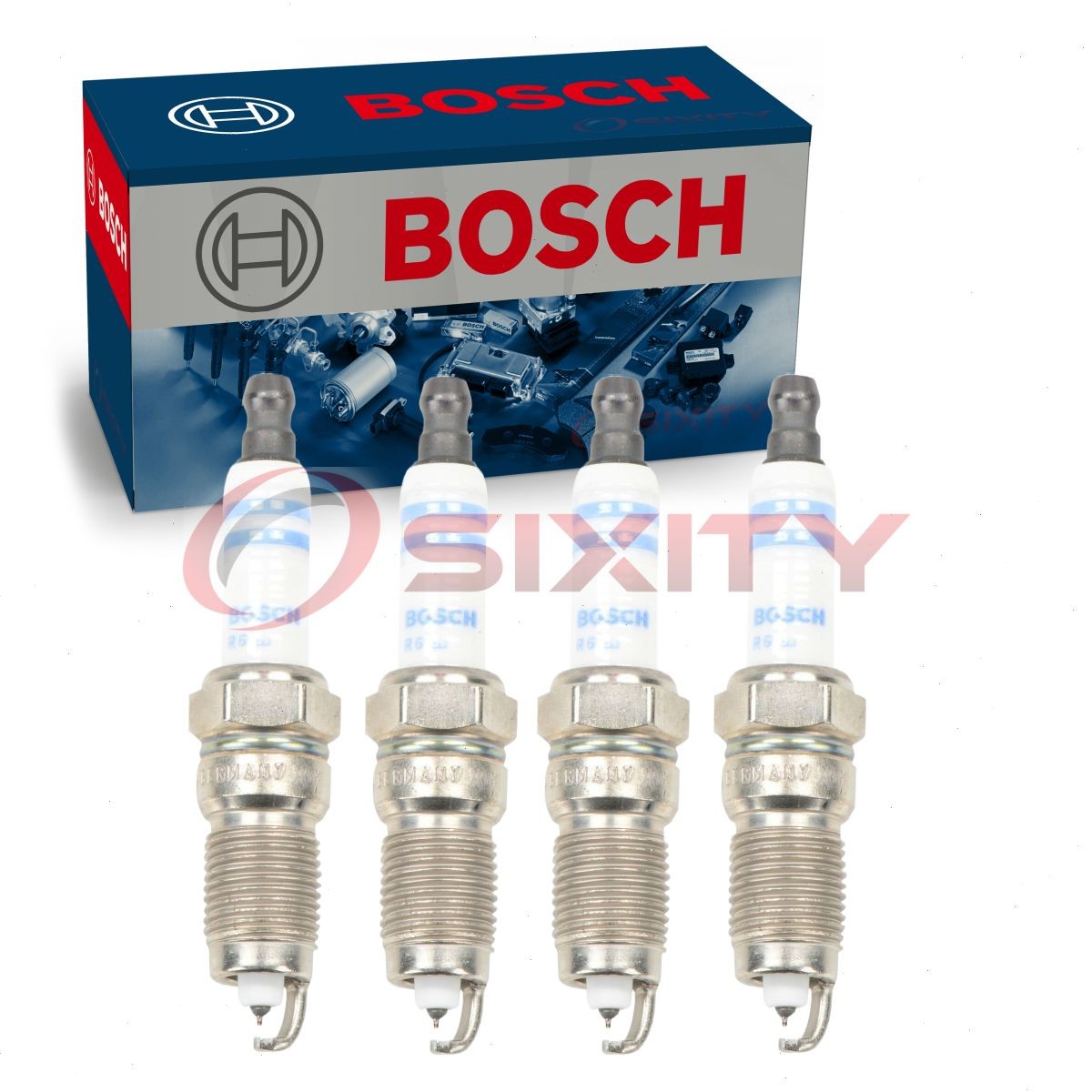4 pc Bosch Double Iridium Spark Plugs for 1994-1997 Chevrolet Cavalier 2.2L xe