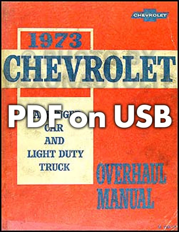 Chevrolet Truck 1973 manual de taller y revisión PDF en USB camioneta SUV furgoneta servicio Foto 3 de 4