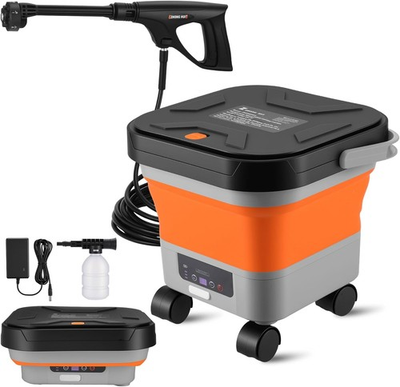 #ad Portable Cordless Pressure Washer with 3.4 Gallon Tank 6 in 1 Nozzle Max 330PS $230.71