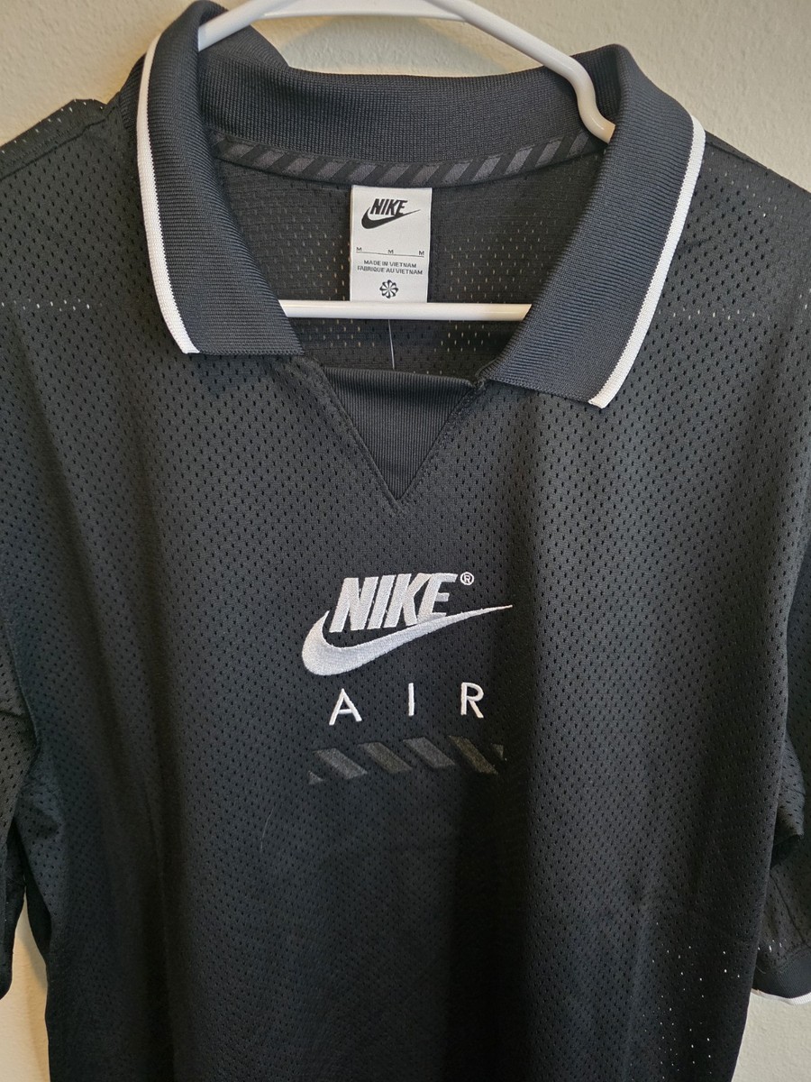 NWT Nike Oversized Football Mens Jersey Black White HJ0303-010 MED