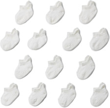 Unisex Babies' Non Slip Grip Low Cut Socks, 14 Pairs