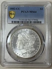 1882 CC Morgan Silver Dollar PCGS MS-64