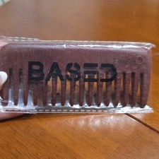 BASED Wide Toothed Hair Comb Brown for All Hair Types Unisex