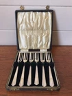Six Vintage EPNS Cake Forks Made In England