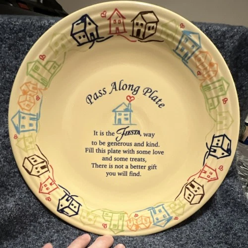 2011 Fiestaware Annual Collector's 75th Anniversary 12" "Pass Along Plate"