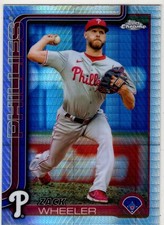 2025 Topps Chrome Baseball Zack Wheeler No. 189 Philadelphia Phillies