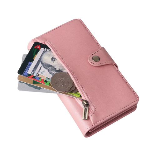 For iPhone 16 16e 15 14 13 12 11 Pro Max XR 8 Case Zip Wallet Leather Flip Cover - Picture 10 of 66
