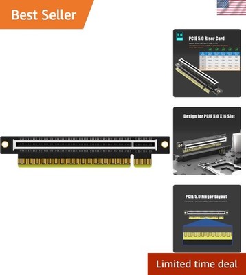 Right Angle PCIe 5.0 X16 Riser Card - Perfect for Compact Server Environments