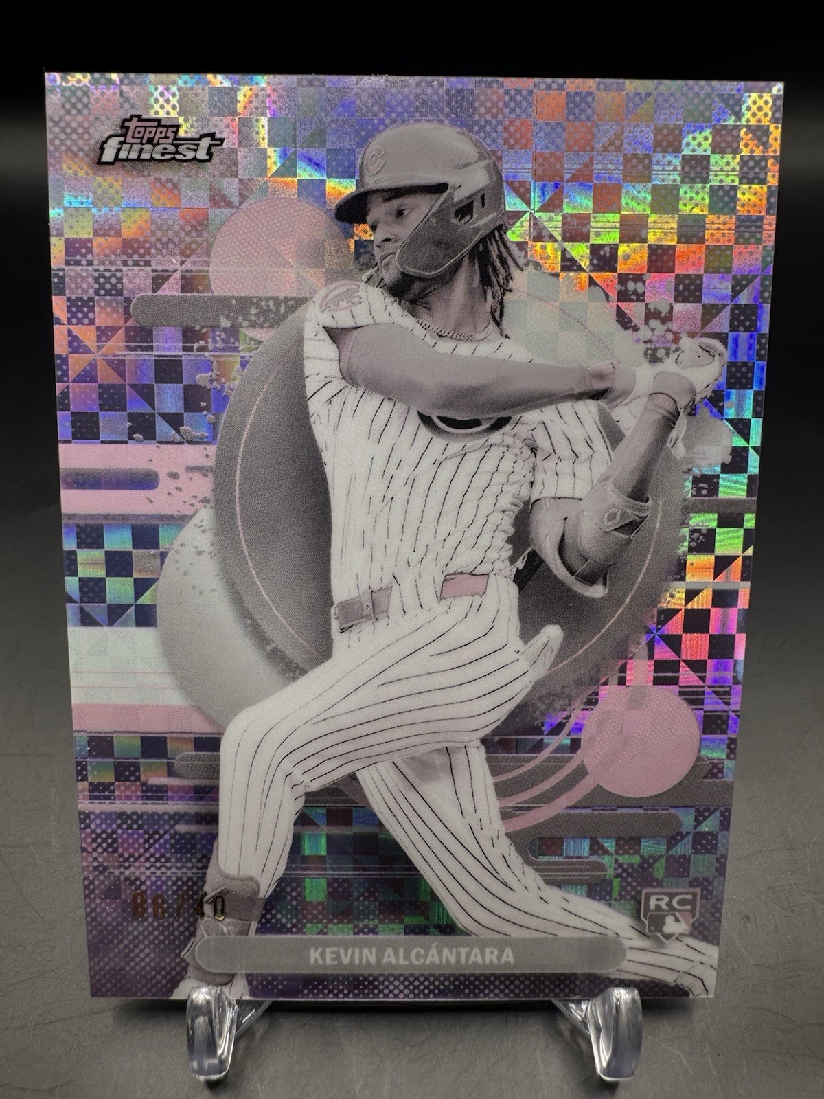 2025 Topps Finest Kevin Alcantara PEARL Uncommen Xfractor 06/40 #167 Cubs