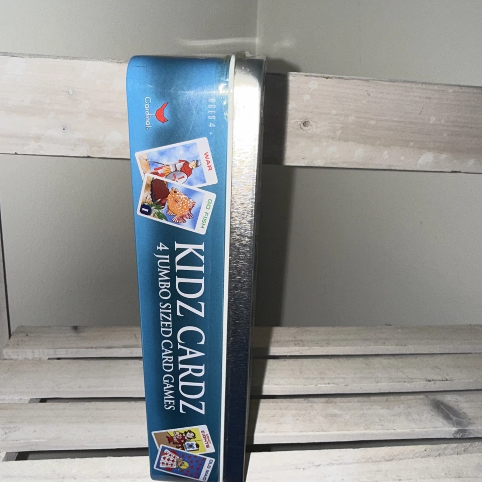 Classic Games Kidz Cardz In A Tin 4 Jumbo Sized Card Games New Sealed 2007 - Image 3 of 4