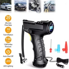 Portable 150PSI Car Tire Inflator with Digital LCD Display Auto Shut-Off Corded