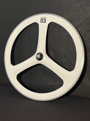 BLB Notorious 03 Trispoke Wheel White RARE Track Bike Fixed Gear