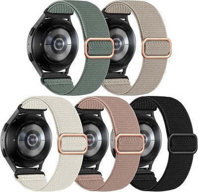 5 Pack Stretchy Strap Compatible with Samsung Galaxy Watch 7 40mm 44mm
