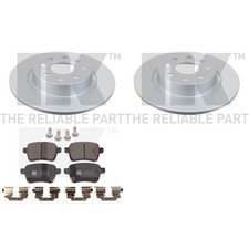 NK BREMSSCHEIBEN 264mm + BELÄGE HINTEN passend für OPEL CORSA E + ADAM