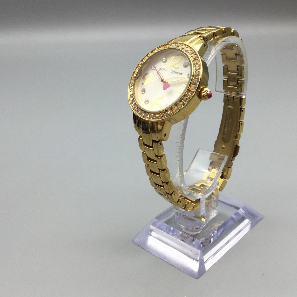Betsey Johnson Gold and Crystal  Pavé Women\'s Watch Watch BETSEY JOHNSON Gold in Gold plated - 47979619 main image 4