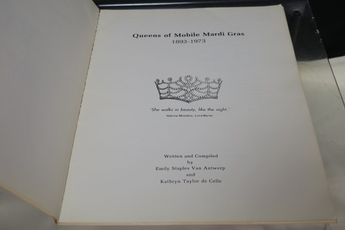Queens of Mobile Mardi Gras 1893-1973 by Emily Staples Van Antwerp (SIGNED & #) - Picture 6 of 8