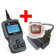 OBD2 Diagnose f&uuml;r Hanway Kiden Zontes Adapter Motorrad 4 Pin #41 & MaxDia KT100